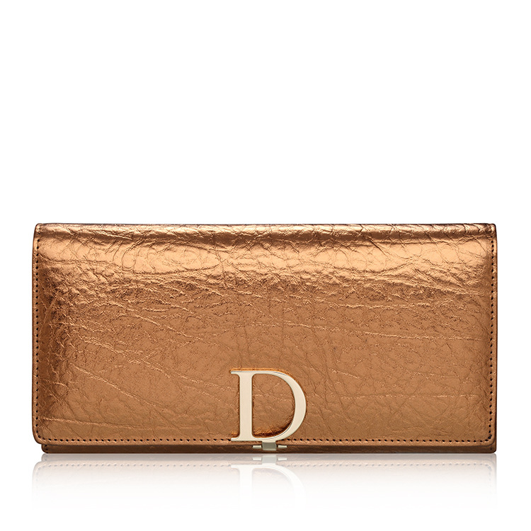 Leather metallic wallet 